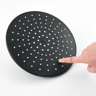 Auralum Max regendouche zwart met thermostaatkraan