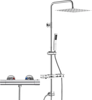 Auralum Max regendoucheset 10 inch chroom