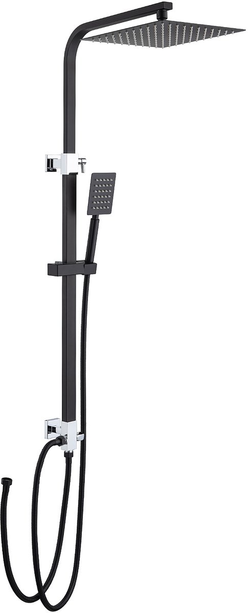 De Auralum Max Regendoucheset 113 cm Zwart in één oogopslag