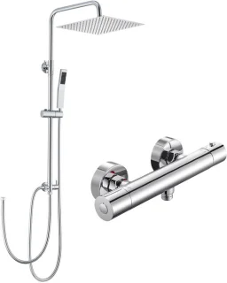 Auralum Max regendoucheset chroom