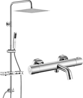 Auralum Max regendoucheset chroom
