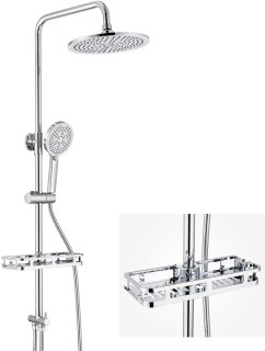 De Auralum Max Regendoucheset Chroom in één oogopslag