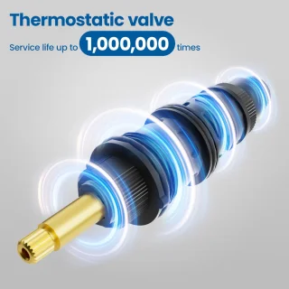 Auralum Max Regendoucheset met thermostaatkraan