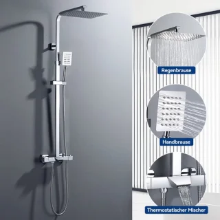 Auralum Max Regendoucheset met thermostaatkraan