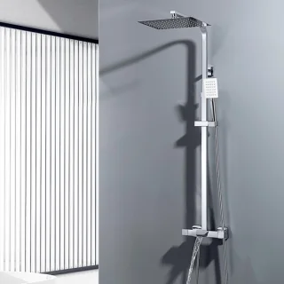 Auralum Max regendoucheset met thermostaatkraan