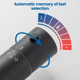 Auralum Max Regendoucheset met thermostaatkraan Zwart