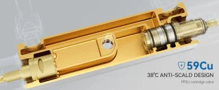 Auralum Max Regendoucheset Thermostaatkraan 12 inch Chroom