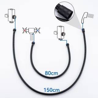 Auralum Max Regendoucheset Zwart