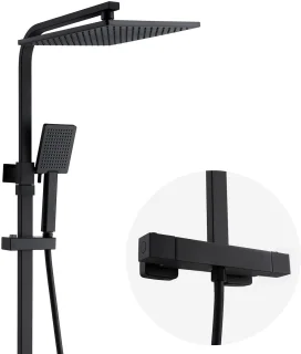 Auralum Max Regendoucheset Zwart
