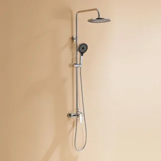 Auralum Max Regendouchesysteem Chroom/Zwart