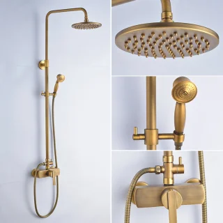Auralum Max Retro Doucheset Antiek Koper