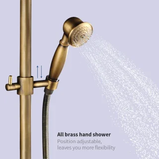 Auralum Max Retro Doucheset Antiek Koper