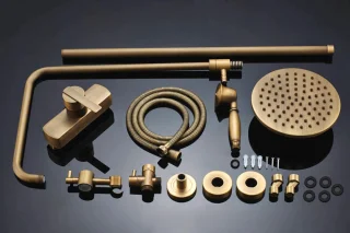 Auralum Max Retro Doucheset Antiek Koper