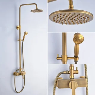 Auralum Max Retro Doucheset Antiek Koper