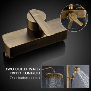 Auralum Max Retro Doucheset Antiek Koper