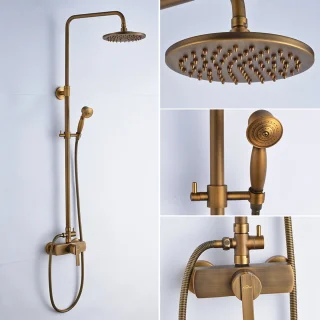 Auralum Max Retro Doucheset Antiek Koper