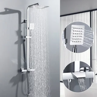 Auralum Max Thermostaat Doucheset Chroom