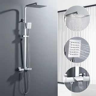Auralum Max Thermostaat Doucheset Chroom