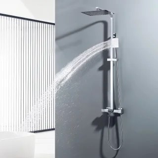 Auralum Max Thermostaat Regendouchesysteem Chroom