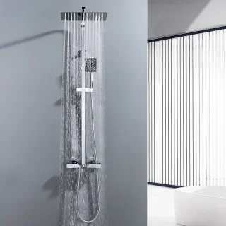 Auralum Max Thermostaat Regendouchesysteem Chroom