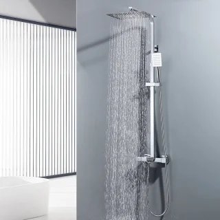 Auralum Max Thermostaat Regendouchesysteem Chroom