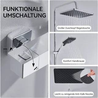 Auralum Max Thermostatische Douchekraan Chroom
