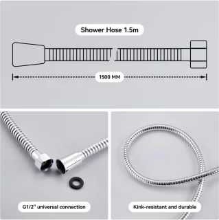 Auralum Max Thermostatische Douchekraan Chroom