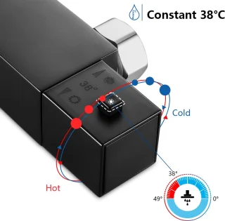 Auralum Max Thermostatische Doucheset Chromen