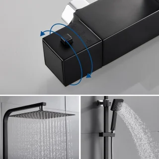 Auralum Max Thermostatische Doucheset Chromen