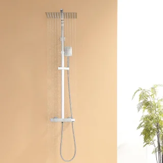 AuraLum max Thermostatische Regendoucheset Ø30 cm Chroom