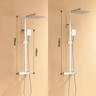 AuraLum max Thermostatische Regendoucheset Ø30 cm Chroom
