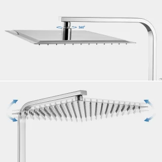 AuraLum max Thermostatische Regendoucheset Ø30 cm Chroom