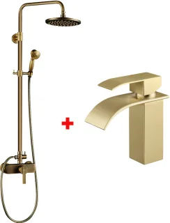 Auralum Max Vintage Doucheset - Goud