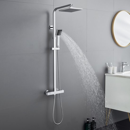 Auralum Regendouche Thermostaatkraan RVS Chroom