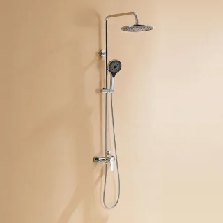 Auralum Regendoucheset Chroom/Zwart