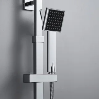 Auralum Regendoucheset met Thermostaatkraan Chrome