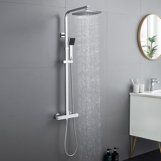 Auralum Regendoucheset met Thermostaatkraan Chrome review
