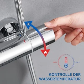 Auralum Thermostatische douchekolom