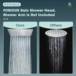 AUYI Rain Shower Head Square 30x30 cm