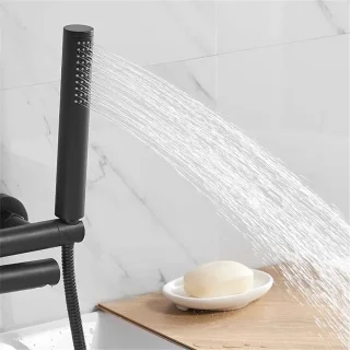 Badkraan douche systeem wandmontage waterval chroom
