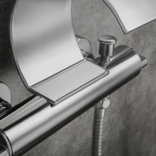 Badkraan douchesysteem waterval wandmontage chroom