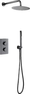 Bally Inbouw Regendouche Thermostaat Gunmetal Grijs 25cm