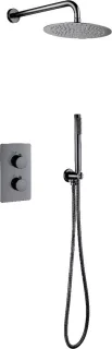 Bally Inbouw Regendouche Thermostaat Gunmetal Grijs 25cm