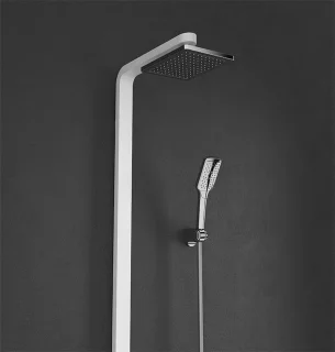 Bally Regendouche Systeem Thermostaat Chroom/Wit