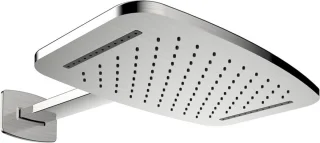 Bally Waterval Hoofddouche met Douchearm 404x254mm Geborsteld Staal