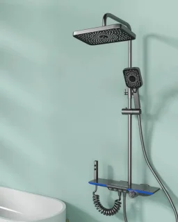 Bath & Shower Thermostatische Regendouche 4 functies digitaal display