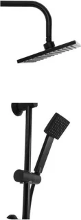 Bathroom Solutions Regendouche set 150cm Matzwart