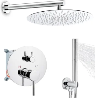 Beärsk Luxe 30cm Ronde Inbouw Regendouche Set