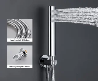 Beärsk Luxe 30cm Ronde Inbouw Regendouche Set
