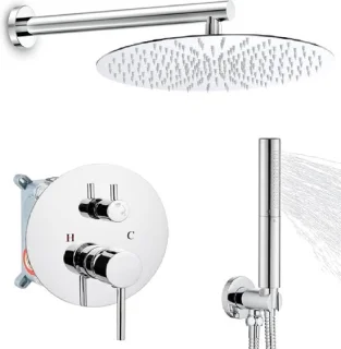 Beärsk Luxe 30cm Ronde Inbouw Regendouche Set